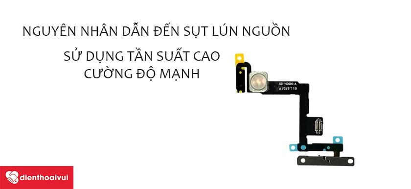 C&aacute;ch khắc phục n&uacute;t nguồn iPhone sụt l&uacute;n