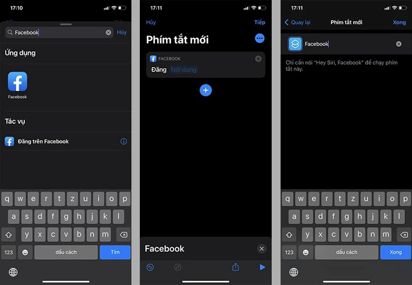 Chọn ứng dụng muốn thay đổi icon bằng c&aacute;ch t&igrave;m tr&ecirc;n thanh t&igrave;m kiếm &rarr; Nhấn tiếp &rarr; Đặt t&ecirc;n cho ph&iacute;m tắt.