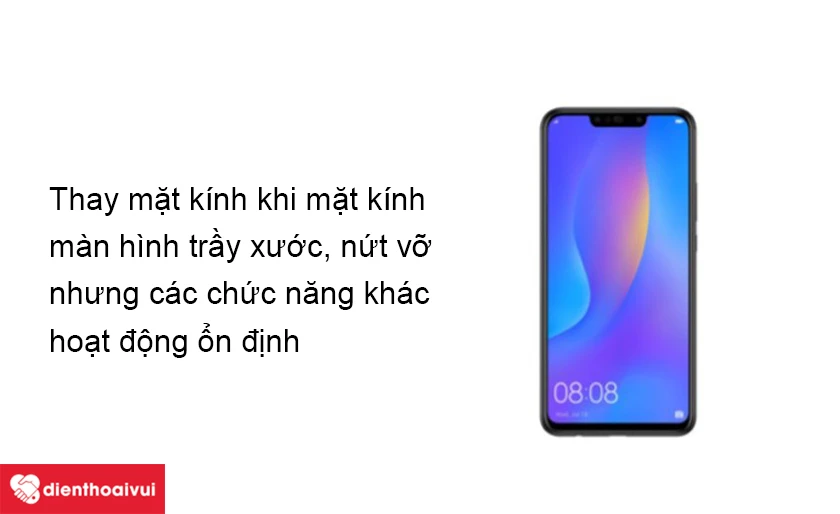 Khi n&agrave;o cần thay k&iacute;nh v&agrave; khi n&agrave;o cần thay m&agrave;n h&igrave;nh Huawei Nova 3i?
