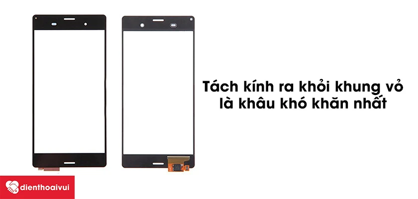 Những kh&oacute; khăn khi thay k&iacute;nh Sony Xperia XZ3