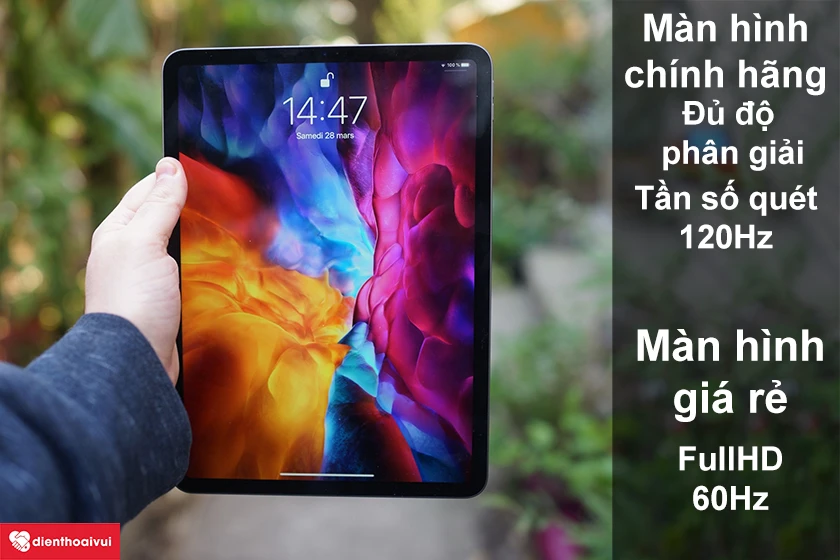 N&ecirc;n lựa chọn thay thế m&agrave;n h&igrave;nh ch&iacute;nh h&atilde;ng hay m&agrave;n h&igrave;nh gi&aacute; rẻ