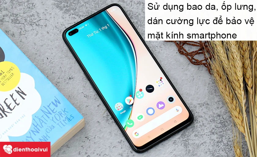 Các cách giúp bảo vệ mặt kính Realme 6 Pro tốt hơn