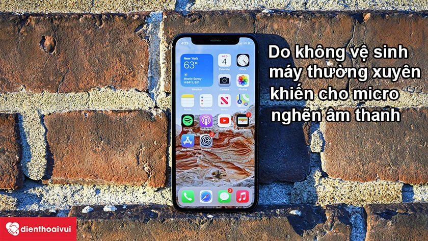 Cách khắc phục lỗi micro trên iPhone 12 Mini