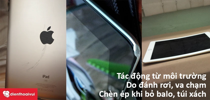 Nguy&ecirc;n nh&acirc;n g&acirc;y hư hỏng vỏ iPad Gen 5 9.7 2017