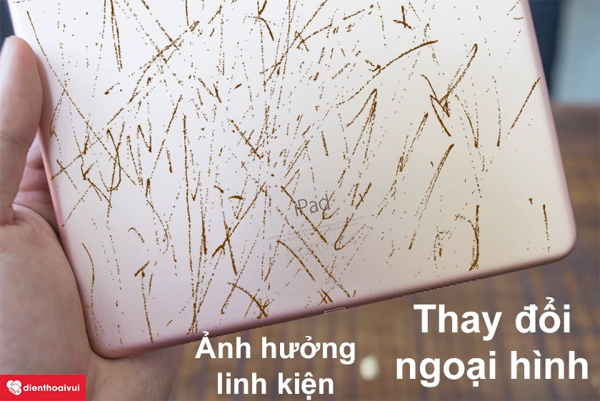 Hư vỏ do kh&ocirc;ng bảo vệ trong qu&aacute; tr&igrave;nh sử dụng g&acirc;y nhiều bất tiện