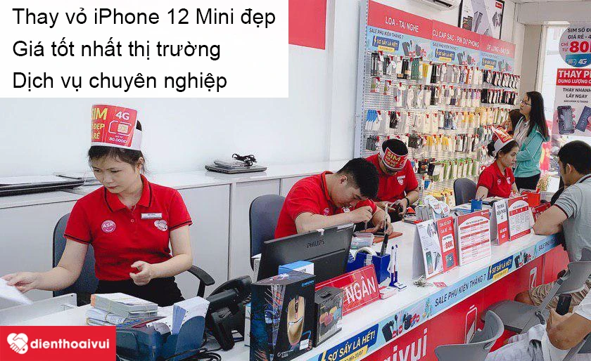 Thay vỏ iPhone 12 Mini ở Điện Thoại Vui với dịch vụ chuy&ecirc;n nghiệp v&agrave; gi&aacute; hợp l&yacute;
