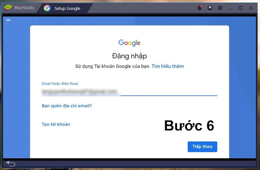 Tải google play về máy tính qua BlueStacks