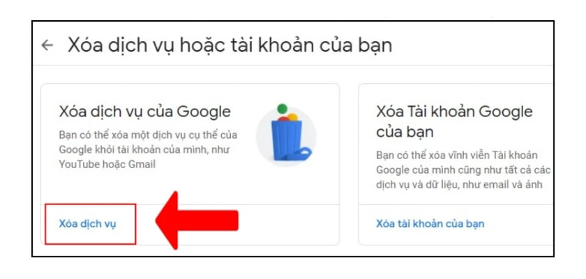 Hướng dẫn x&oacute;a t&agrave;i khoản Gmail vĩnh viễn tr&ecirc;n m&aacute;y t&iacute;nh
