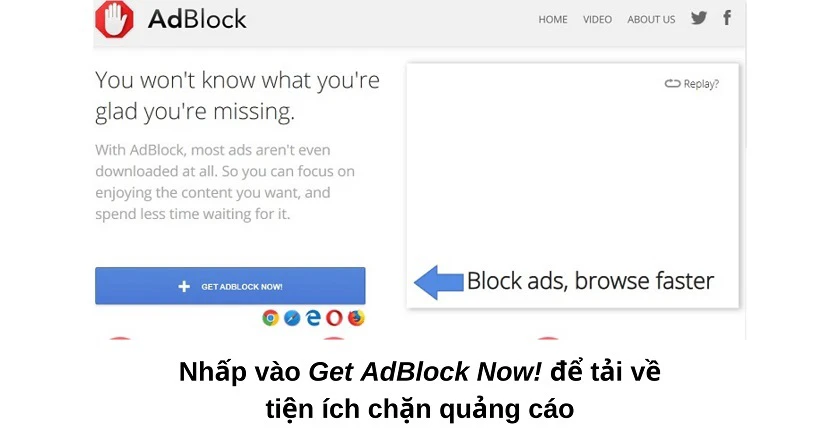 Cách chặn quảng cáo tr&ecirc;n Google Chrome với AdBlock