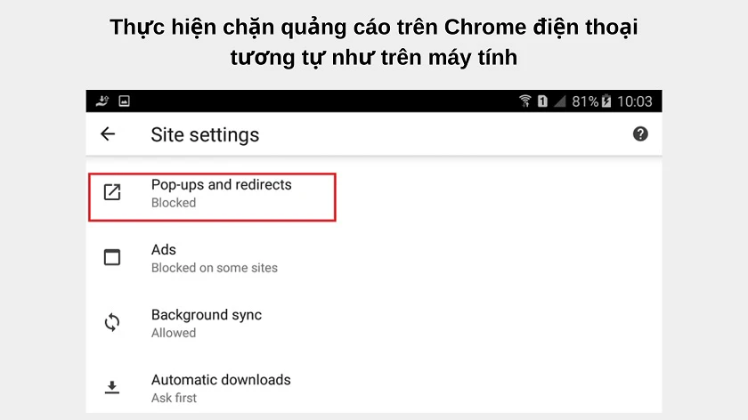 chặn quảng c&aacute;o tr&ecirc;n chrome
