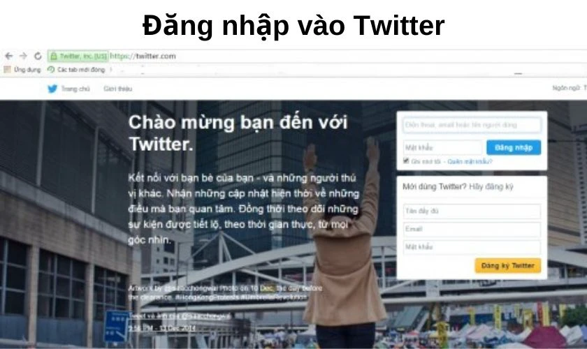 Cách đăng nhập Twitter