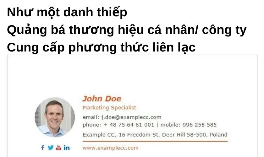 Vai tr&ograve; của việc tạo chữ k&yacute; tr&ecirc;n Gmail?