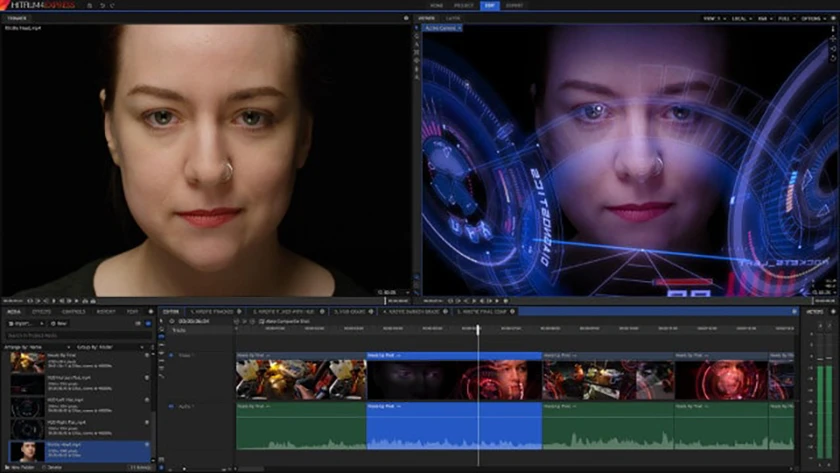 Phần mềm edit video HitFilm Express