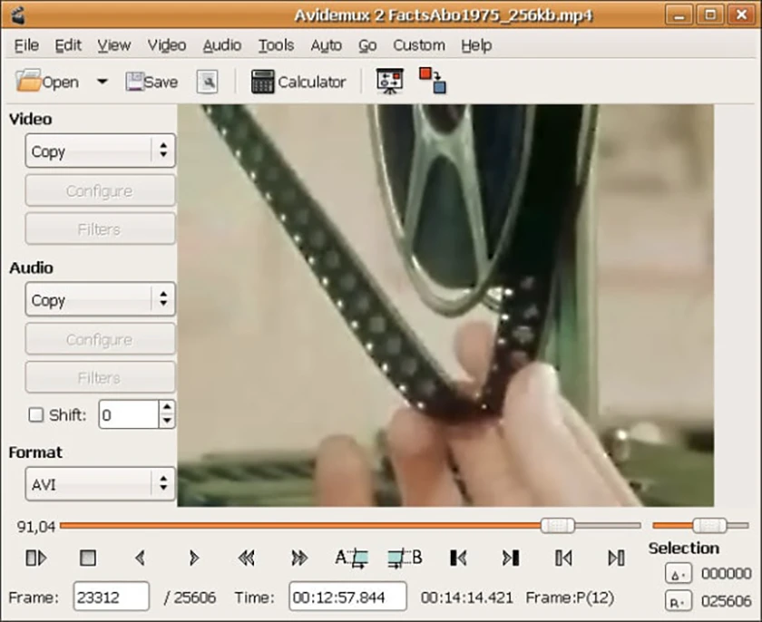 Avidemux: phần mềm chỉnh sửa video