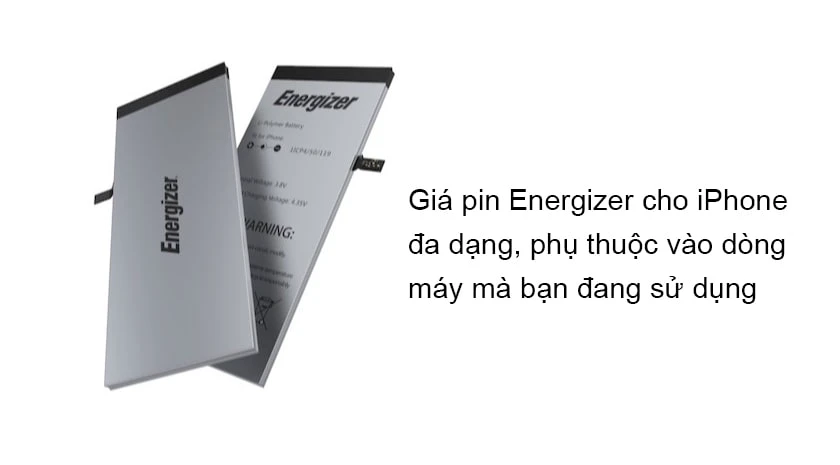 Pin Energizer cho iPhone gi&aacute; bao nhi&ecirc;u?