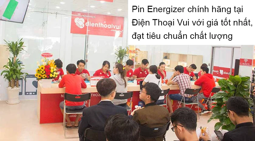 Thay pin Energizer iPhone ch&iacute;nh h&atilde;ng gi&aacute; rẻ tại Điện Thoại Vui