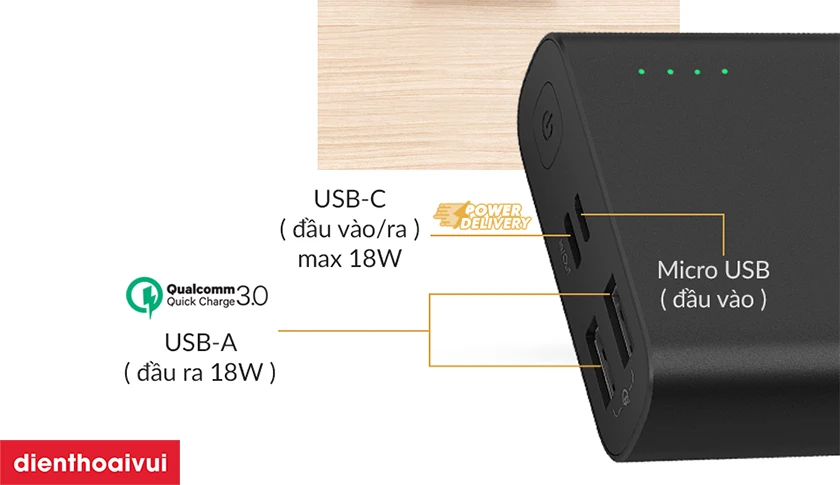 Đánh giá thiết kế Dung lượng pin lớn, sở hữu nhiều cổng sạc hơn