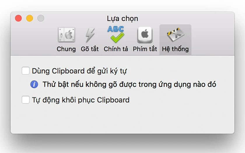 Sử dụng GoTiengViet sửa lỗi g&otilde; tiếng việt tr&ecirc;n macbook
