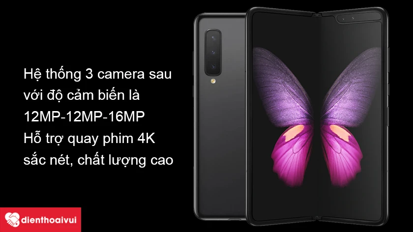 Samsung Galaxy Fold &ndash; Hệ thống 3 camera v&agrave; nhiều t&iacute;nh năng chụp, quay phim&nbsp;