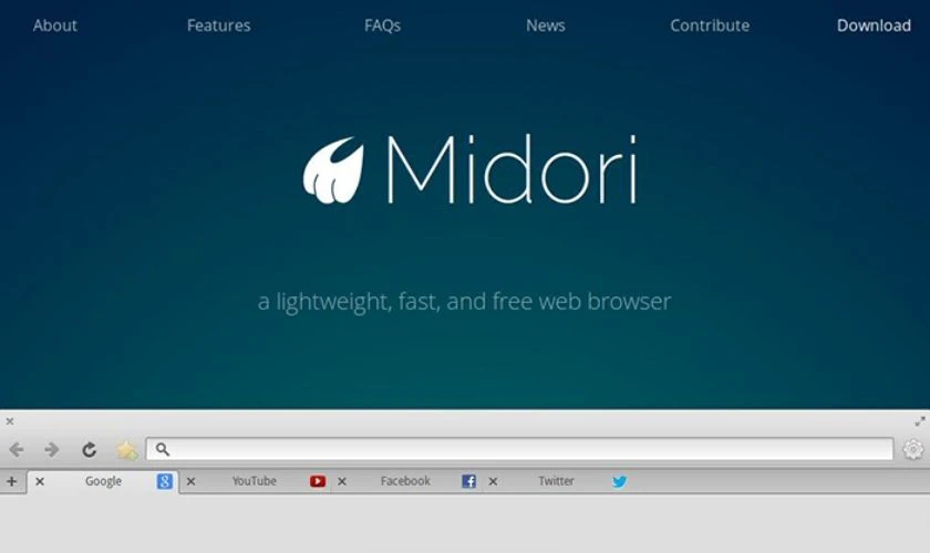 Tr&igrave;nh duyệt web phổ biến nhất - Midori
