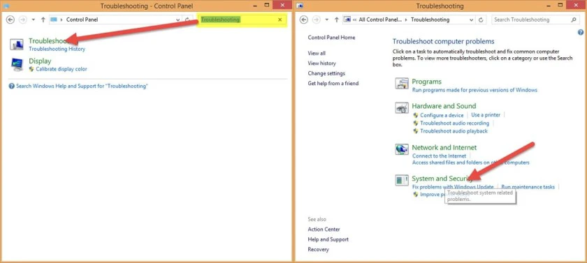 Sử dụng Troubleshooting để sửa lỗi full disk win 10