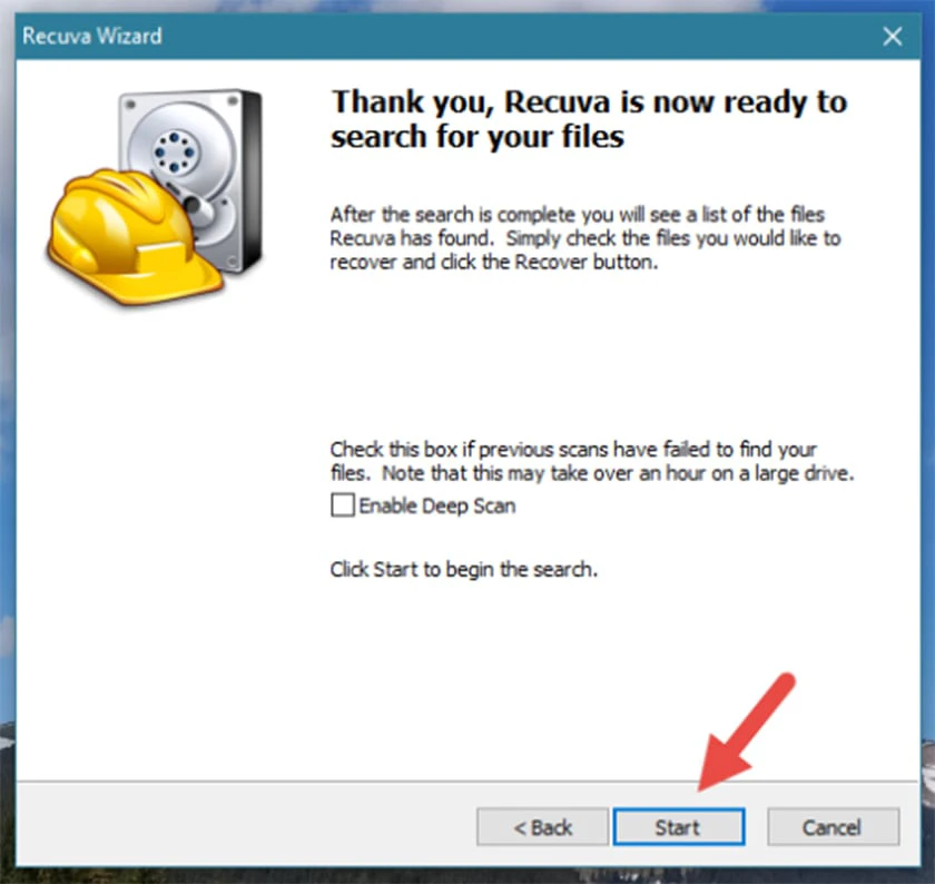 Kh&ocirc;i phục file đ&atilde; x&oacute;a bằng phần mềm Recuva