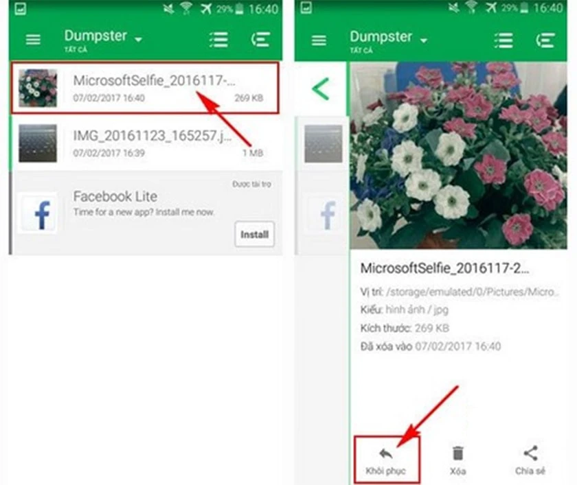 C&aacute;ch lấy lại file đ&atilde; x&oacute;a vĩnh viễn bằng Dumpster