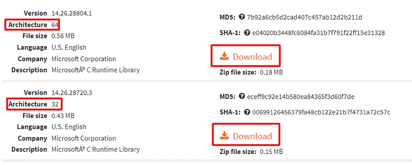 C&agrave;i đặt lại file MSVCP140.dll