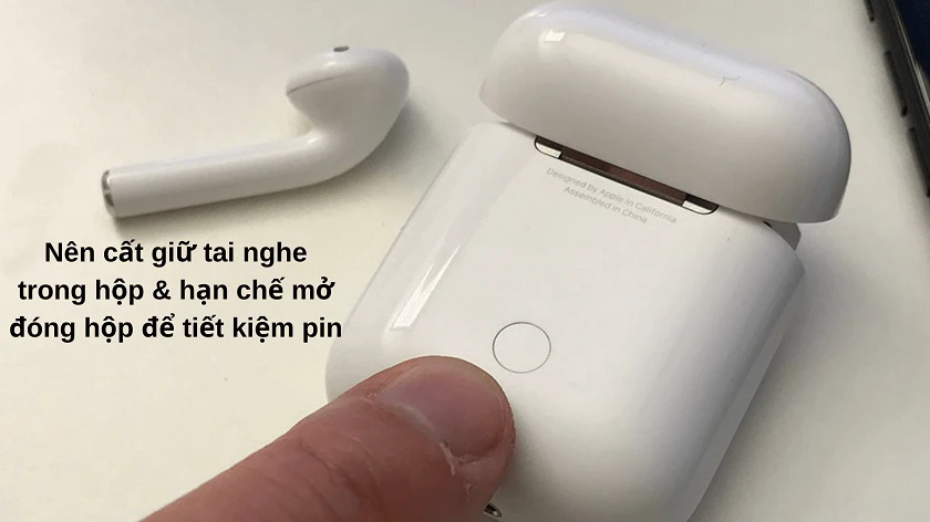 c&aacute;ch sử dụng airpod kh&ocirc;ng bị chai pin