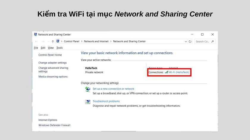 Cách xem mật khẩu wifi win 10 chi tiết qua Open network