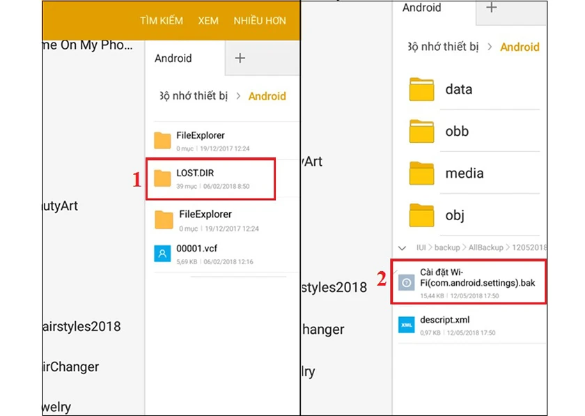 Xem mật khẩu wifi đ&atilde; lưu Android 9 trở xuống