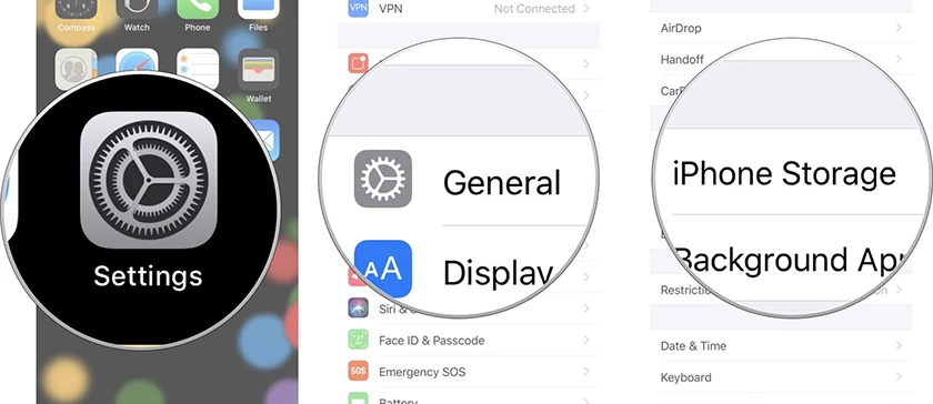 Hướng dẫ c&aacute;ch kiểm tra dung lượng kh&aacute;c tr&ecirc;n iPhone