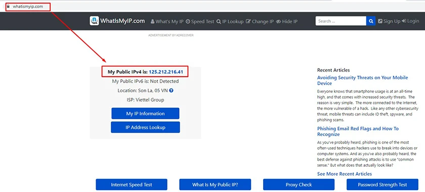 C&aacute;ch kiểm tra IP Public tr&ecirc;n m&aacute;y t&iacute;nh win 7, win 10