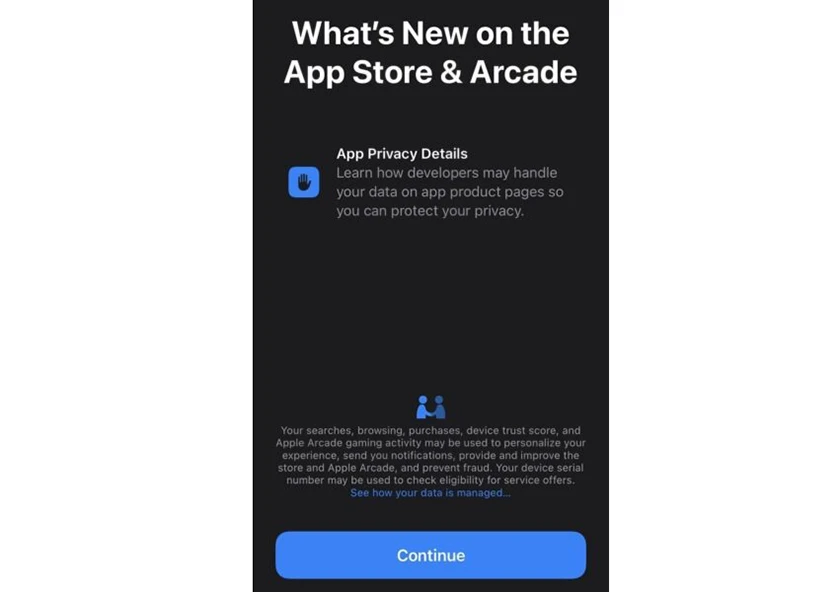 Apple Store trong iOS 14.3