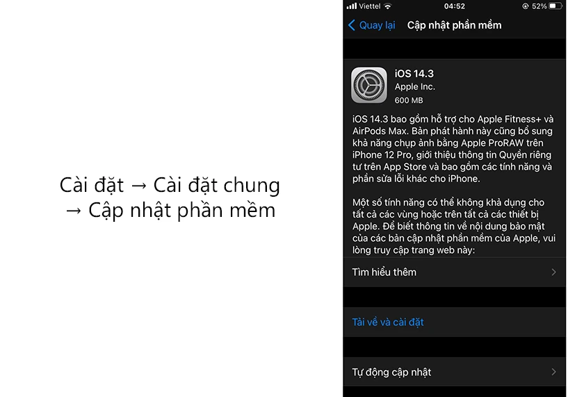 C&aacute;ch tải iOS 14.3 ch&iacute;nh thức nhanh nhất