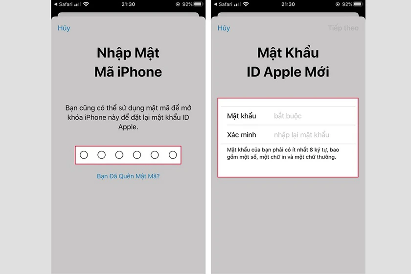 Qu&ecirc;n mật khẩu ID Apple v&agrave; c&aacute;ch kh&ocirc;i phục tr&ecirc;n điện thoại