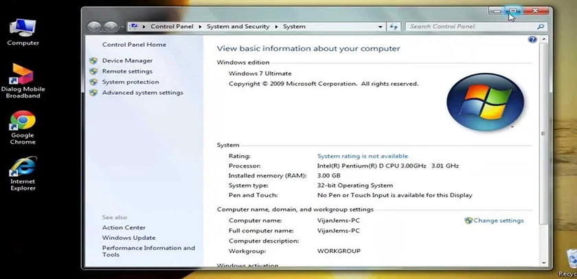 Kiểm tra phi&ecirc;n bản trước khi update win 7 l&ecirc;n win 10