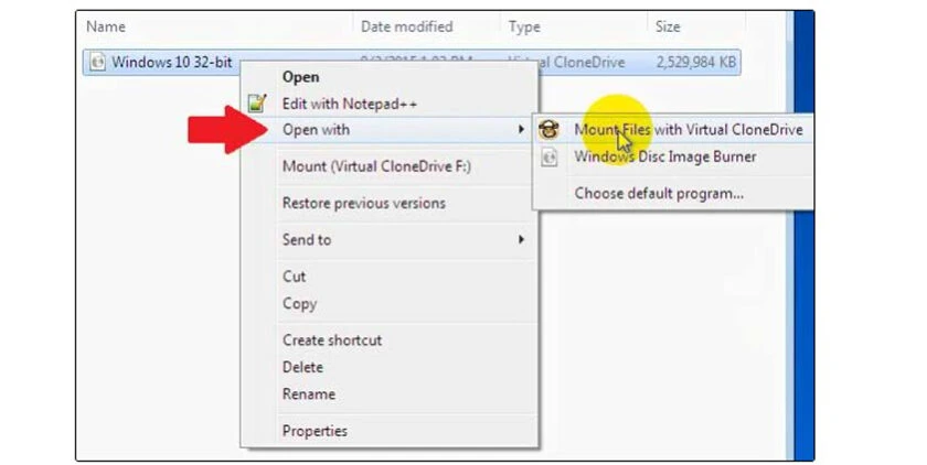Hướng dẫn n&acirc;ng cấp win 7 l&ecirc;n win 10 bằng file.ISO