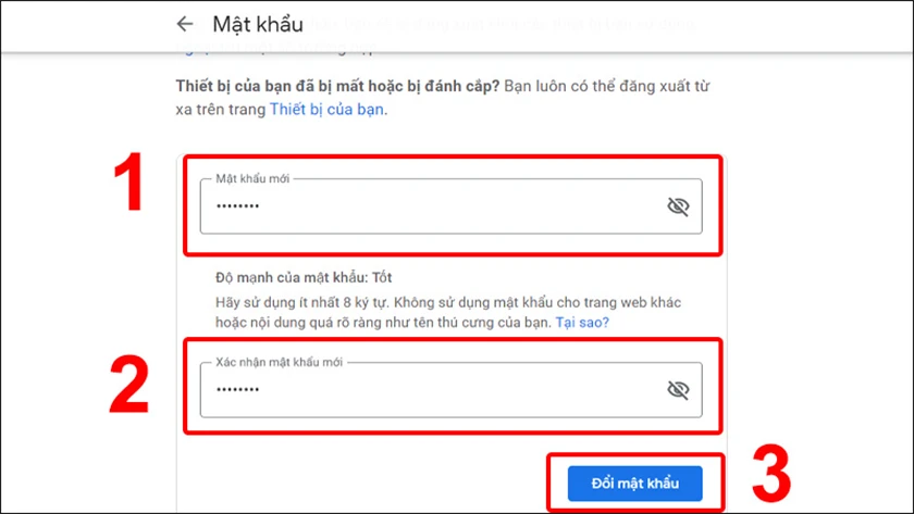 Cách đổi mật khẩu email trên máy tính chi tiết