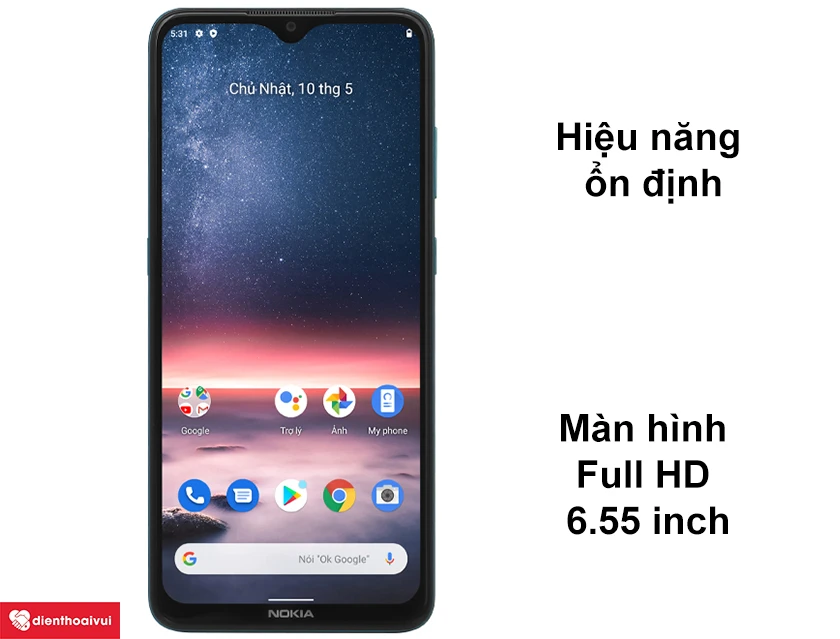 Nokia 5.3 - Hiệu năng ổn định, m&agrave;n h&igrave;nh Full HD 6.55 inch