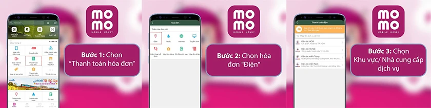 Hướng dẫn sử dụng v&iacute; điện tử Momo để thanh to&aacute;n h&oacute;a đơn