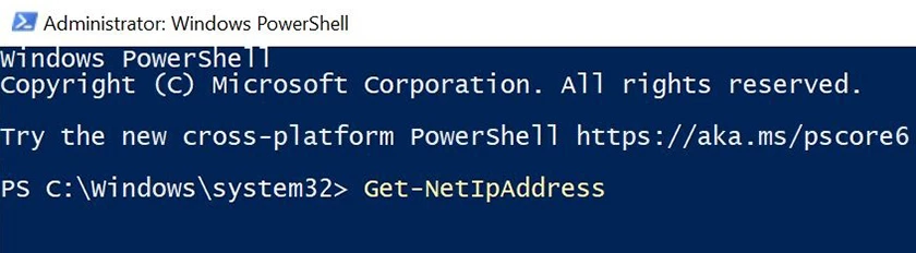Hướng dẫn check địa chỉ IP bằng Powershell
