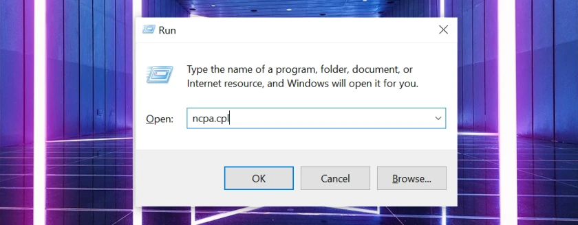 C&aacute;ch xem pass wifi win 10 đ&atilde; lưu bằng hộp thoại Run
