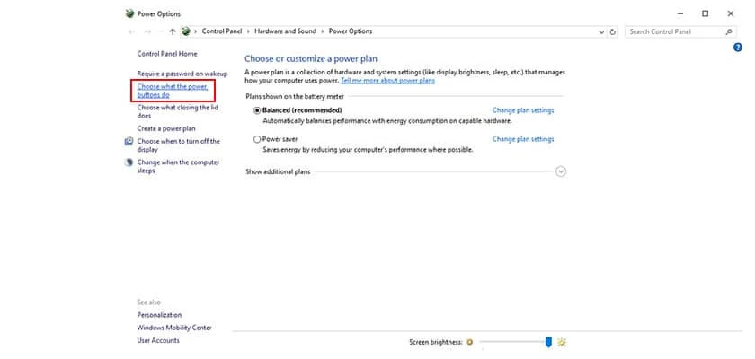Tắt chế độ khởi động nhanh cho windows sửa lỗi màn hình đen win 10
