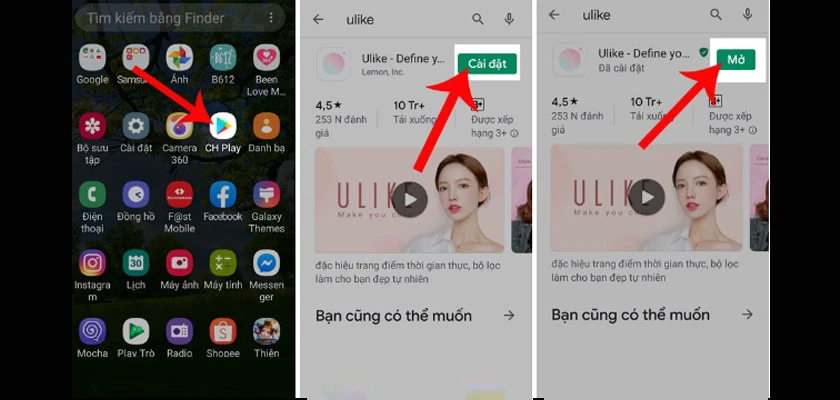 C&aacute;ch tải Ulike về điện thoại iPhone v&agrave; Android