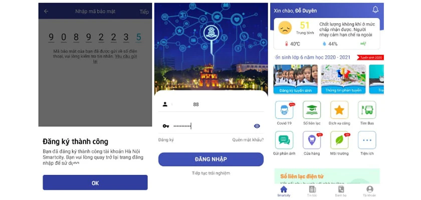 Hướng dẫn chi tiết c&aacute;ch đăng k&yacute; t&agrave;i khoản H&agrave; Nội SmartCity