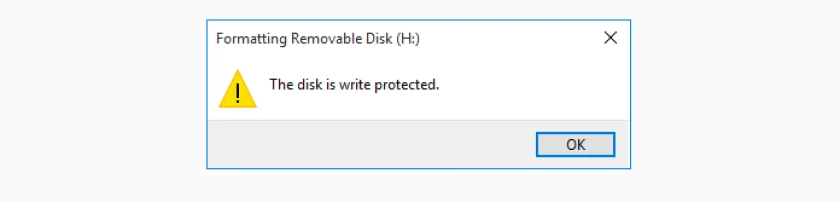 Lỗi the disk is write protected l&agrave; g&igrave;?