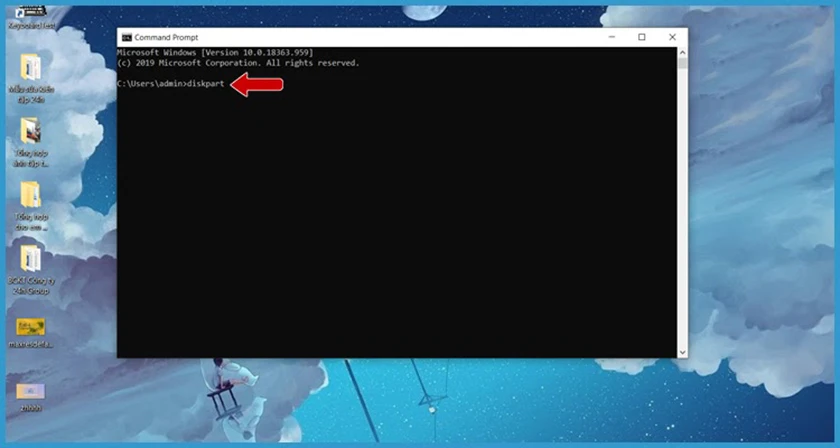 Sử dụng CMD để sửa lỗi the disk is write protected tr&ecirc;n usb
