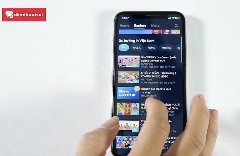 Ứng dụng YouListen nghe nhạc Youtube tắt m&agrave;n h&igrave;nh