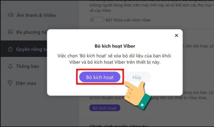 Hướng dẫn c&aacute;ch đăng xuất Viber tr&ecirc;n m&aacute;y t&iacute;nh